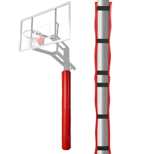 Rode basketbalpaalbescherming – duurzame en veilige padding voor sport en spel
