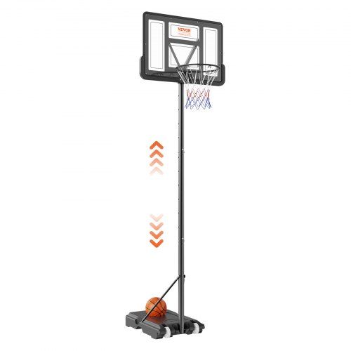 Verstelbare outdoor basketbalring met draagbare basis: ideaal voor het hele gezin