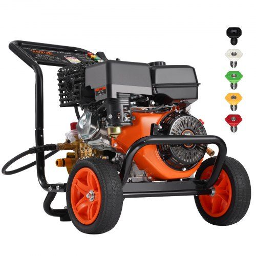 Krachtige benzine hogedrukreiniger 4400 PSI