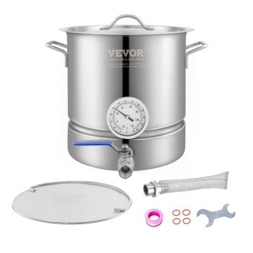 Bierbrouwketel 5 gal (18,9 L) – Grote roestvrijstalen set voor thuisbrouwers