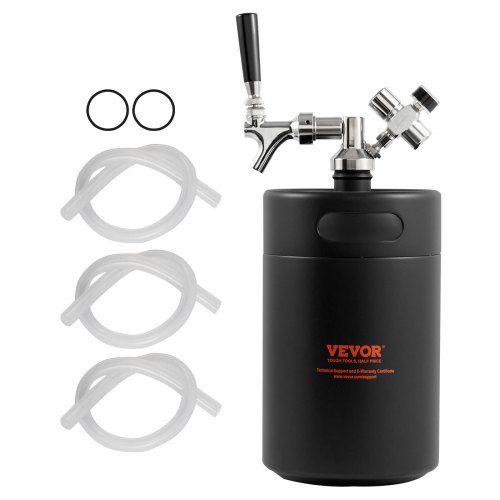 Compact 5 L biergrowler met verstelbare druk – perfect voor thuisbrouwers en kampeeravonden
