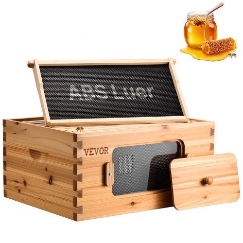Complete bijenkorf starterkit van cederhout met transparante acrylramen – duurzaam, praktisch en klaar voor beginners