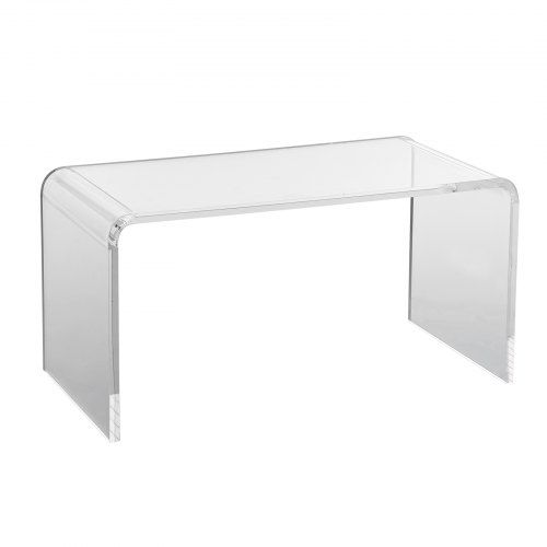 Transparante U‑vormige acryl bijzettaafel: stijl en functionaliteit in één