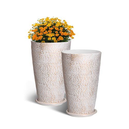 Elegant conische bloempot set – stijlvol en duurzaam voor binnen en buiten