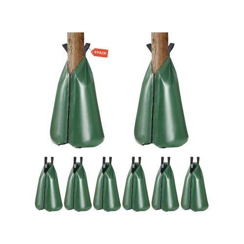 Boomwaterzakken set van 8 × 75 L: Langzame irrigatie voor gezonde bomen