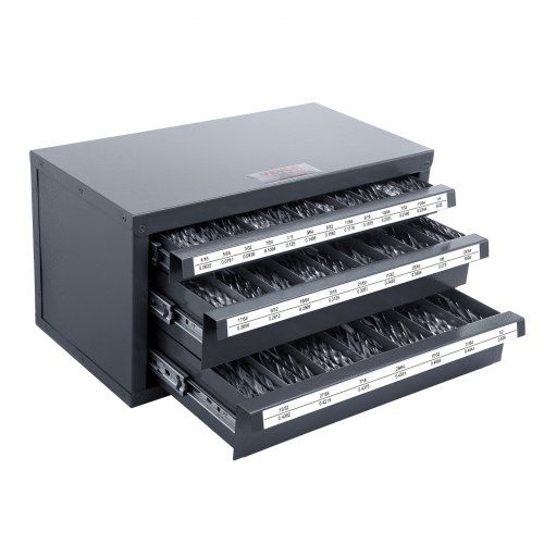 Boorbit Organizer Kast met Drie Laden – Efficiënte Opbergoplossing voor 1‑13 mm Boorbits