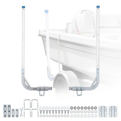 Verstelbare PVC‑trailergeleider voor veilige en krasvrije bootlading