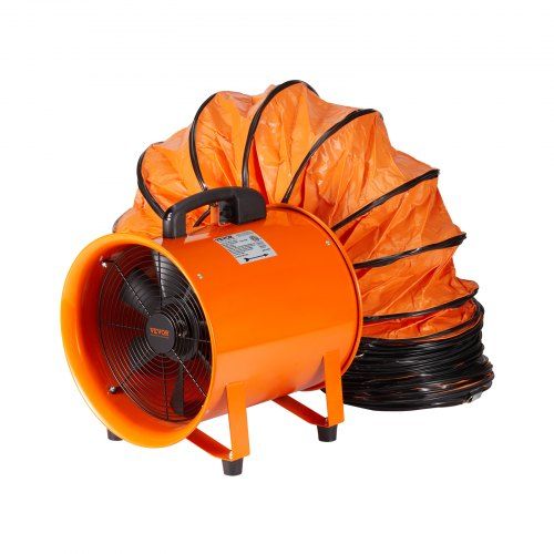 Krachtige bouwventilator 145 W met 1020 CFM – efficiënte luchtverplaatsing voor bouw, kelder en industriële toepassingen