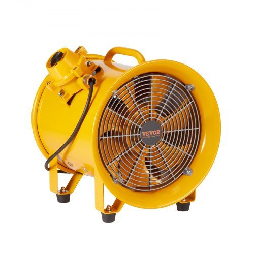 Krachtige bouwventilator met 550 W AC-motor voor elke werkomgeving