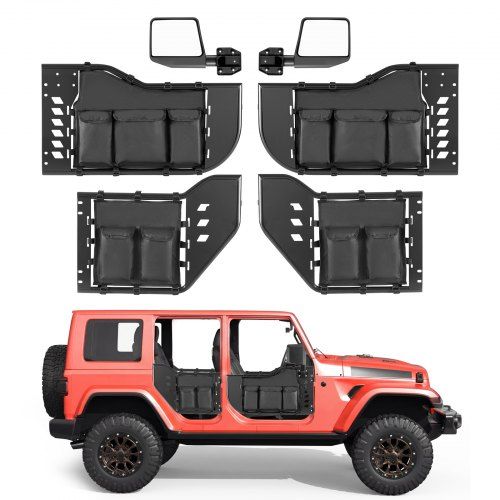Buisvormige off‑road deuren voor Jeep Wrangler JL en Gladiator – praktisch, robuust en makkelijk te installeren