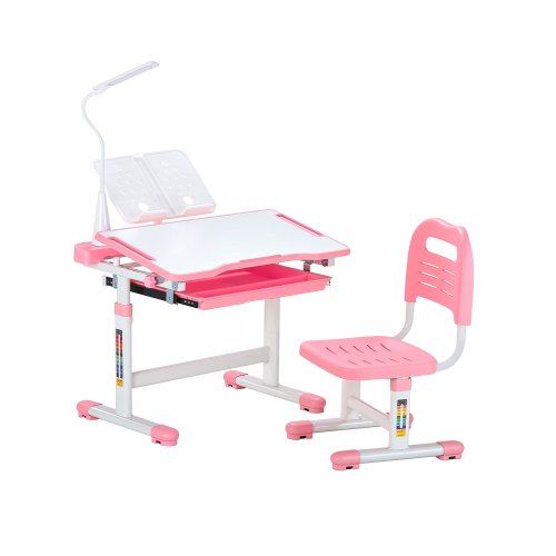 Verstelbaar Kinderbureau met stoel en LED‑lamp – Ergonomisch, groeivriendelijk en duurzaam