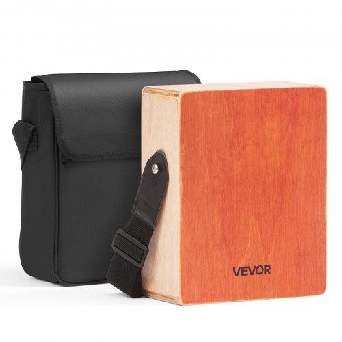 Compact Cajon Box Drum met interne gitaarsnaren – draagbare percussie voor elke locatie