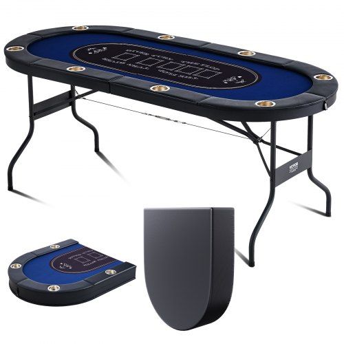 Opvouwbare pokertafel voor 8 spelers – compacte casino‑ervaring voor thuis