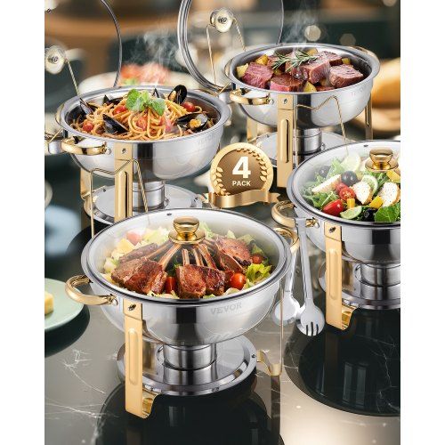Elegant serven met warmte: de gouden chafing dish voor elk feest