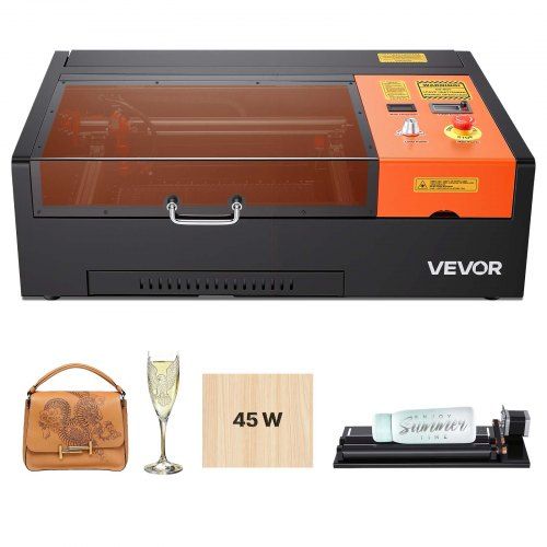 45W CO2‑lasergraveermachine voor hobby en kleine studio – compact, krachtig en veelzijdig