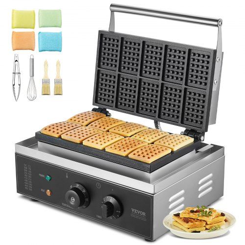 Commercieel wafelijzer 1550 W – Professionele bakresultaten voor horeca en thuis
