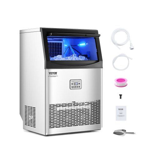 Krachtige, stille en zelfreinigende commerciële ijsmachine – ideaal voor bar, café en kantoor