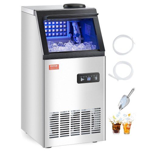 Krachtige commerciële ijsmachine: tot 50 kg ijs per dag voor bar, café en kantoor