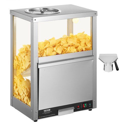 Komt uw snackstation tot leven met de 80 L Nacho Chipwarmer – efficiënt, stijlvol en hygiënisch