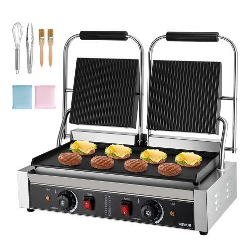 Professionele 3600 W contactgrill voor panini, steak en meer – één apparaat, talloze mogelijkheden