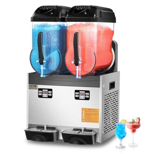 Dubbele 12 L Slushmachine voor Horeca – Efficiënt en Veelzijdig