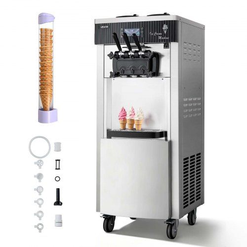 Commerciële softijsmachine 2200 W: efficiënt en veelzijdig ijs maken voor cafés en desserts
