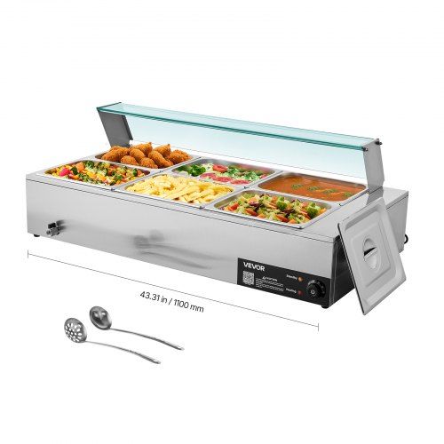 Optimale elektrische voedselverwarmer voor catering en restaurantbuffetten