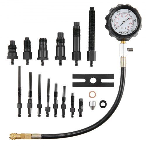Compressietester voor dieselmotoren – Nauwkeurige cilinderdiagnose met 18 adapters