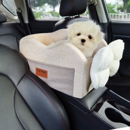 Comfortabele hondenautostoel voor de middenconsole – Veilig reizen met kleine honden