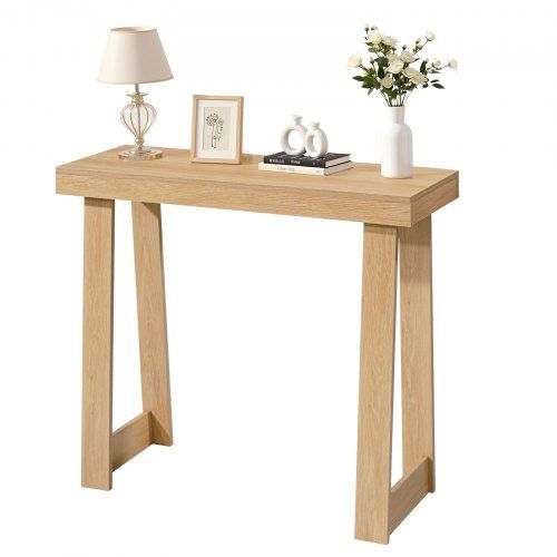 Compacte Goudkleurige Consoletafel voor Smalle Ruimtes – Stijl en Functionaliteit