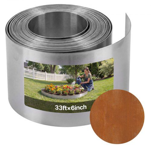 Cortenstaal gazonrand 10 m – Duurzame, flexibele border voor een nette tuin