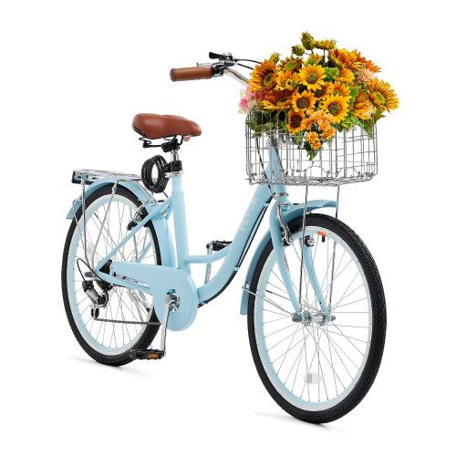 Comfortabele cruiserfiets met 7 versnellingen – perfect voor stad, strand en korte woon‑werkverkeer