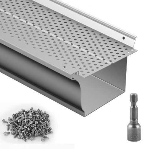 Aluminium dakgootbeschermer 152 mm – doe‑het‑zelf oplossing voor schone goten