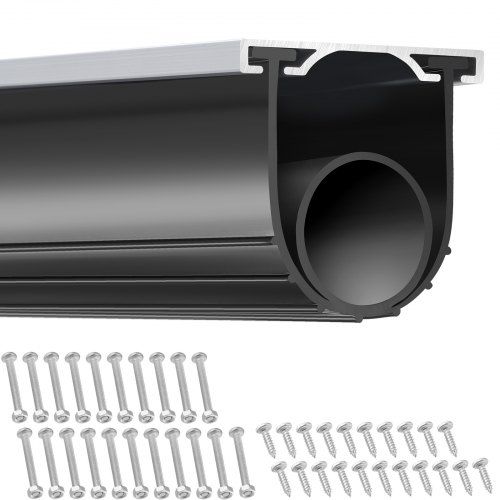 Robuuste rubberen garagedeurafdichting 4,8 m – Tochtstrip voor optimale isolatie en bescherming