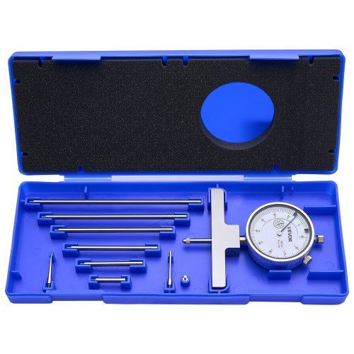 Precisie dieptemeter met uitgebreide meetset voor vakmanschap en laboratorium
