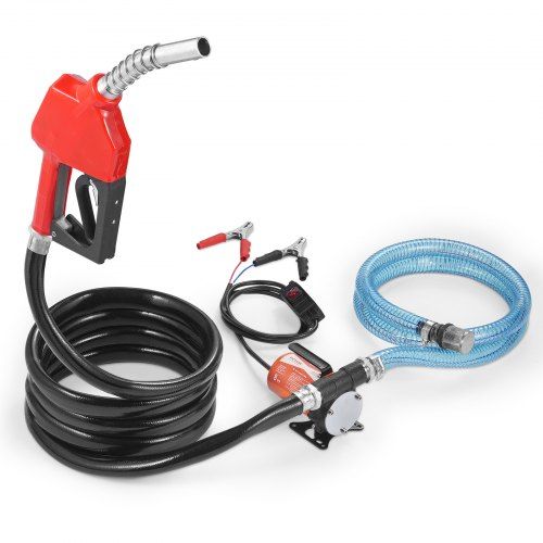 Draagbare 12 V dieselpomp met zelfaanzuigende werking en automatisch doseermondstuk