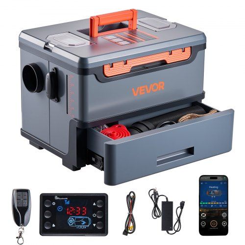 Draagbare 8 kW dieselkachel met Bluetooth: perfecte warmte voor camper en vrachtwagen