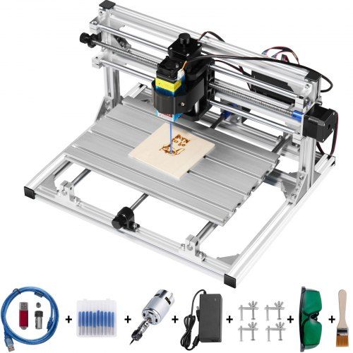 CNC 3018 Freesmachine met GRBL en 500 mW Laser – Betaalbare Precisie voor Hobby en Prototyping