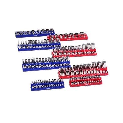 Magnetische Dopsleutel Organizer Set 6‑delig – Praktische opslag voor 143 dopmaten