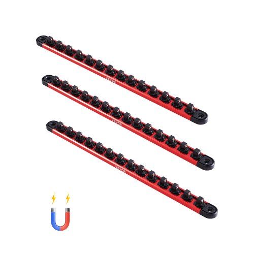 Flexibele doppenorganizer met aluminium rail en 360° roterende clips – Perfect voor elke werkplaats