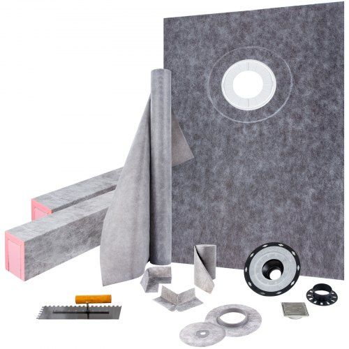 Complete waterdichte doucherandset voor doe‑het‑zelf badkamerrenovaties