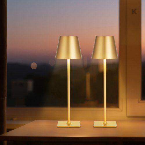 Draadloze tafellamp (2-pack) – Flexibele, oplaadbare verlichting voor elke ruimte