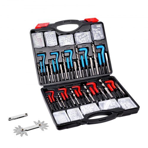 Complete Helicoil Draadreparatieset 338‑delig voor professioneel en doe‑het‑zelf gebruik