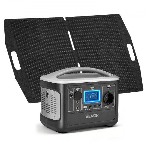 Draagbare 600 W zonne‑energiegenerator met 100 W paneel – krachtige backup voor thuis en outdoor