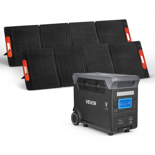 Draagbare zonne‑energiegenerator 3000 W met 3072 Wh LiFePO₄‑accu – ideaal voor noodgevallen, kamperen en reizen
