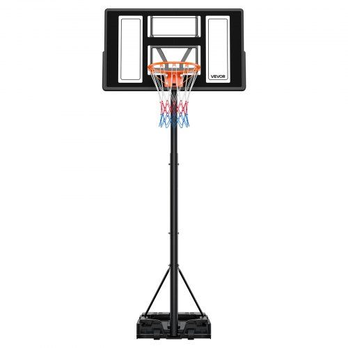 Draagbare basketbalstandaard voor tuin en terras – verstelbare ring met weerbestendig backboard