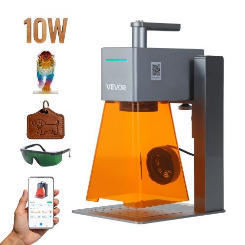 Draagbare Lasergraveermachine 12 W – Snel, Nauwkeurig en Veelzijdig voor DIY & Kleine Onderneming