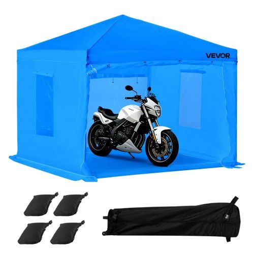 Draagbare spuitcabinetent 293 × 293 × 181 cm – waterdicht, opvouwbaar en veelzijdig