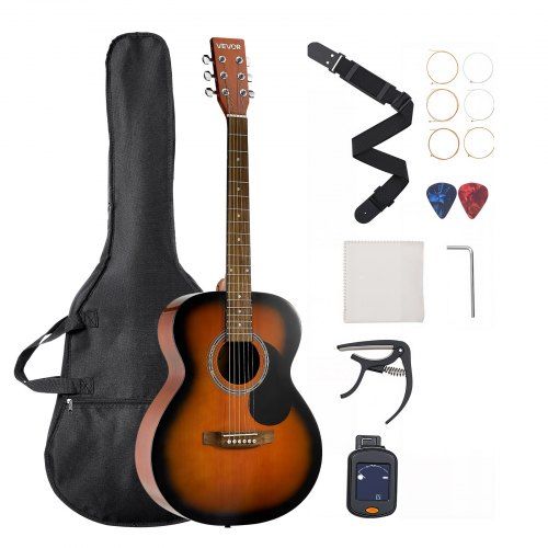 Complete Dreadnought akoestische gitaarset 40 inch – Warm geluid en praktisch alles‑in‑één