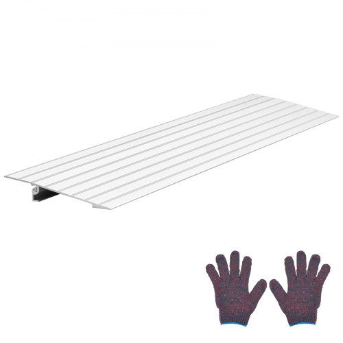 Duurzame aluminium drempelhelling 196 × 864 mm voor rolstoelen, scooters en fietsen